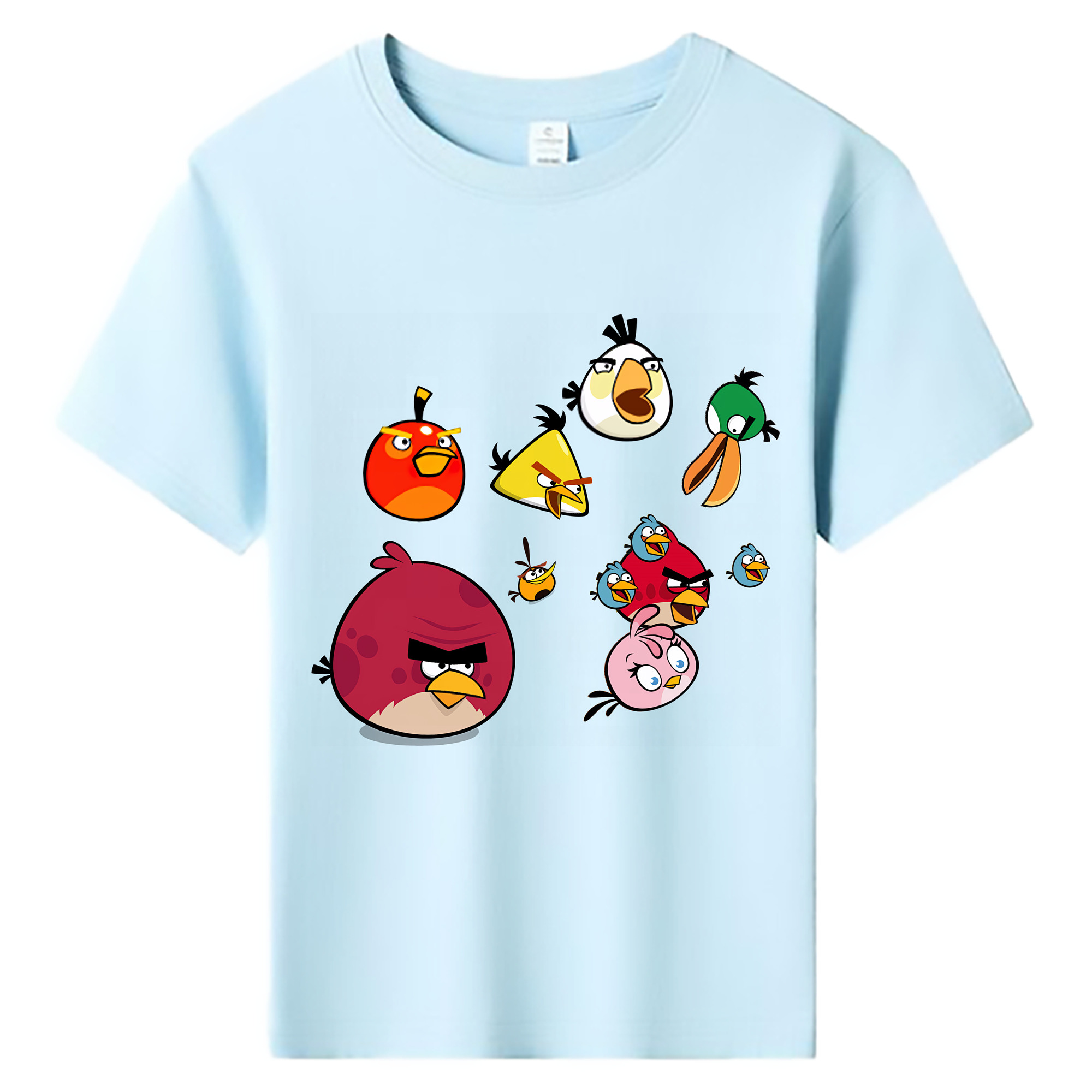 （画像用） Angry Birds アングリーバード 綿100％キッズTシャツ（フロントプリント）